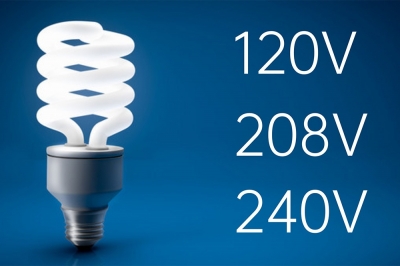交流120、208、240V